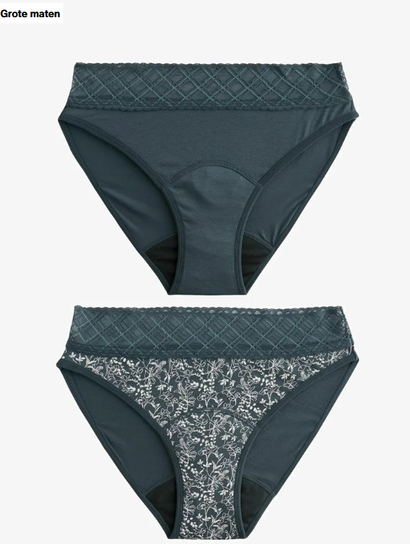 Next 2 PACK - Menstruatie-ondergoed - navy floral